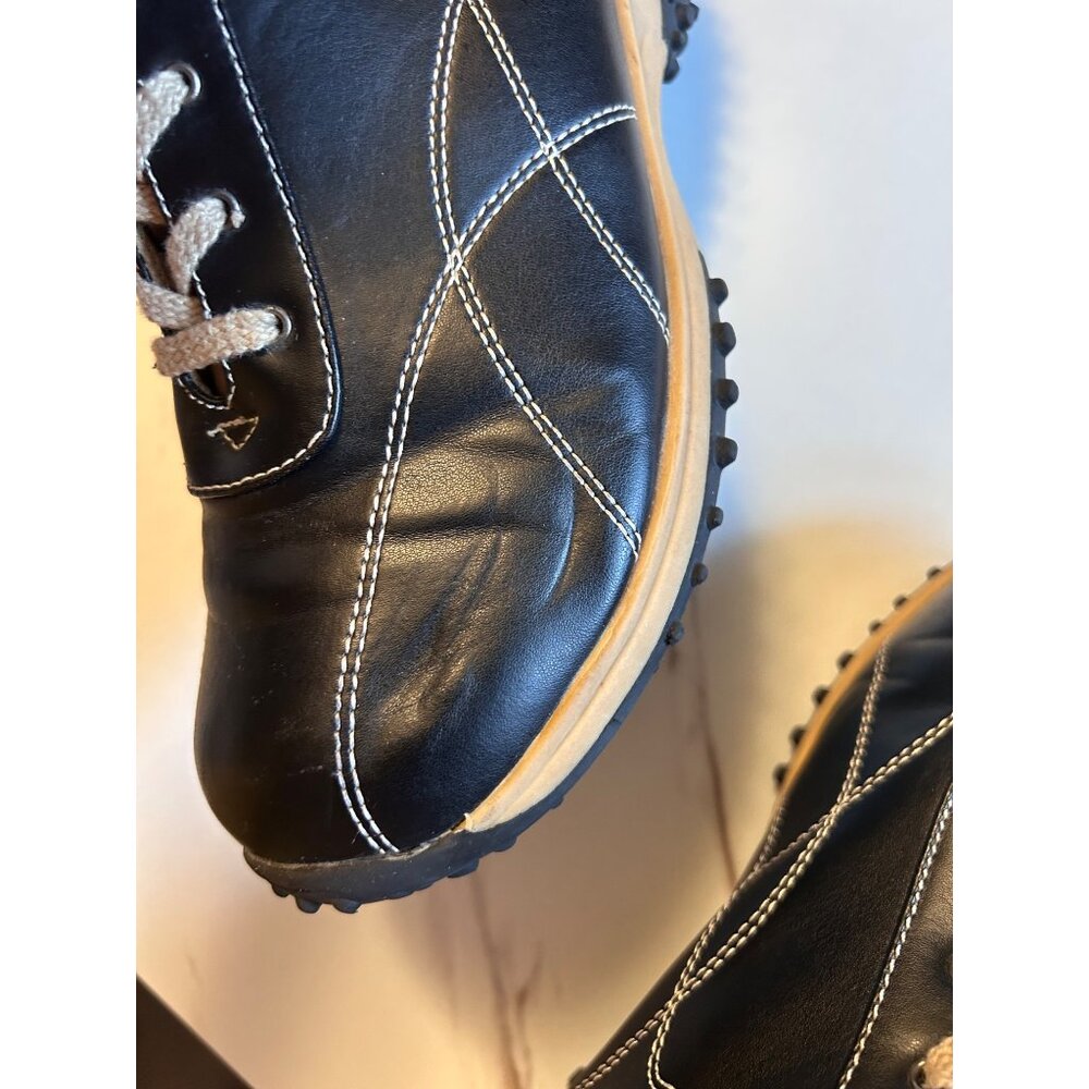 CA COLLECTION BY CARRINI BLACK TAN LEATHER SHOES - 10W - Picture 12 of 12